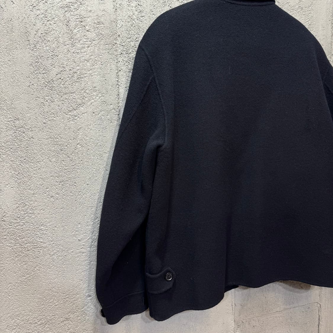 90s 버버리 핸드메이드 캐시미어 블루종 자켓 made in ENGLAN 상품이미지6