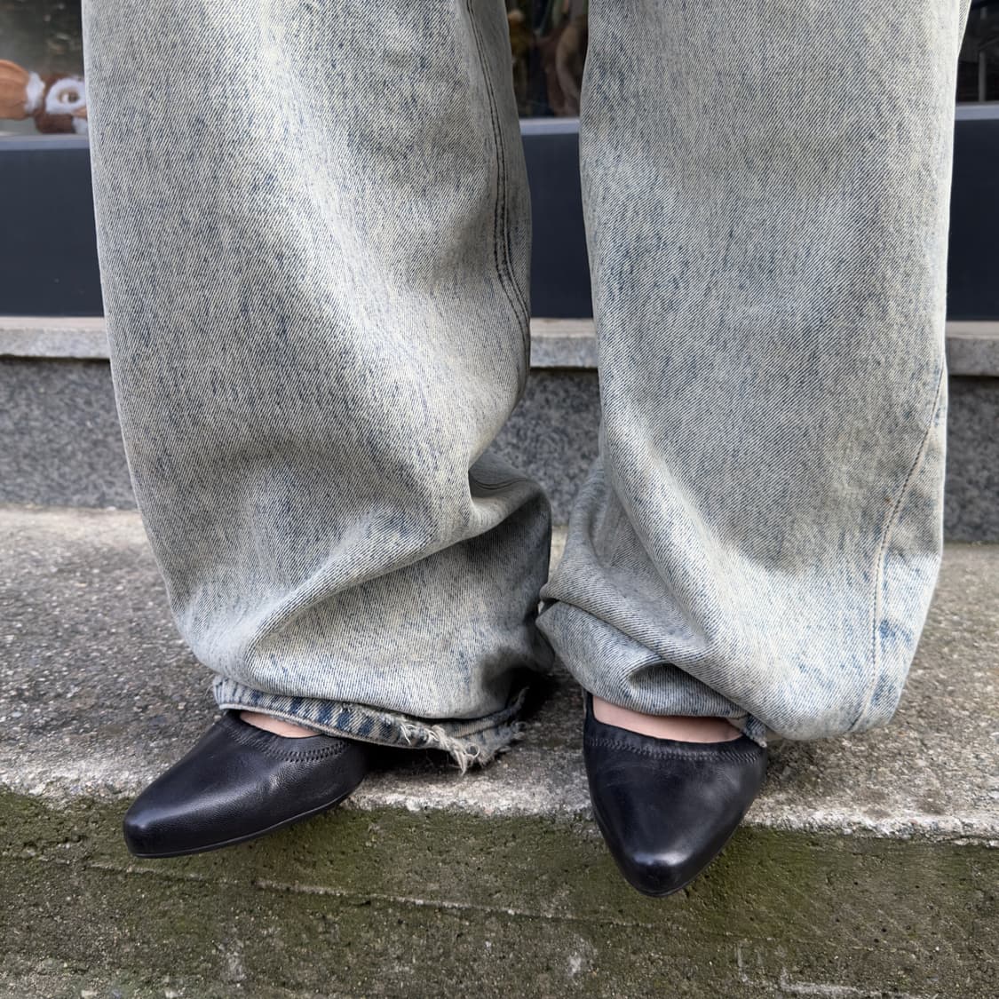 00s 블랙 프라다 스포츠 레더 힐 상품이미지1