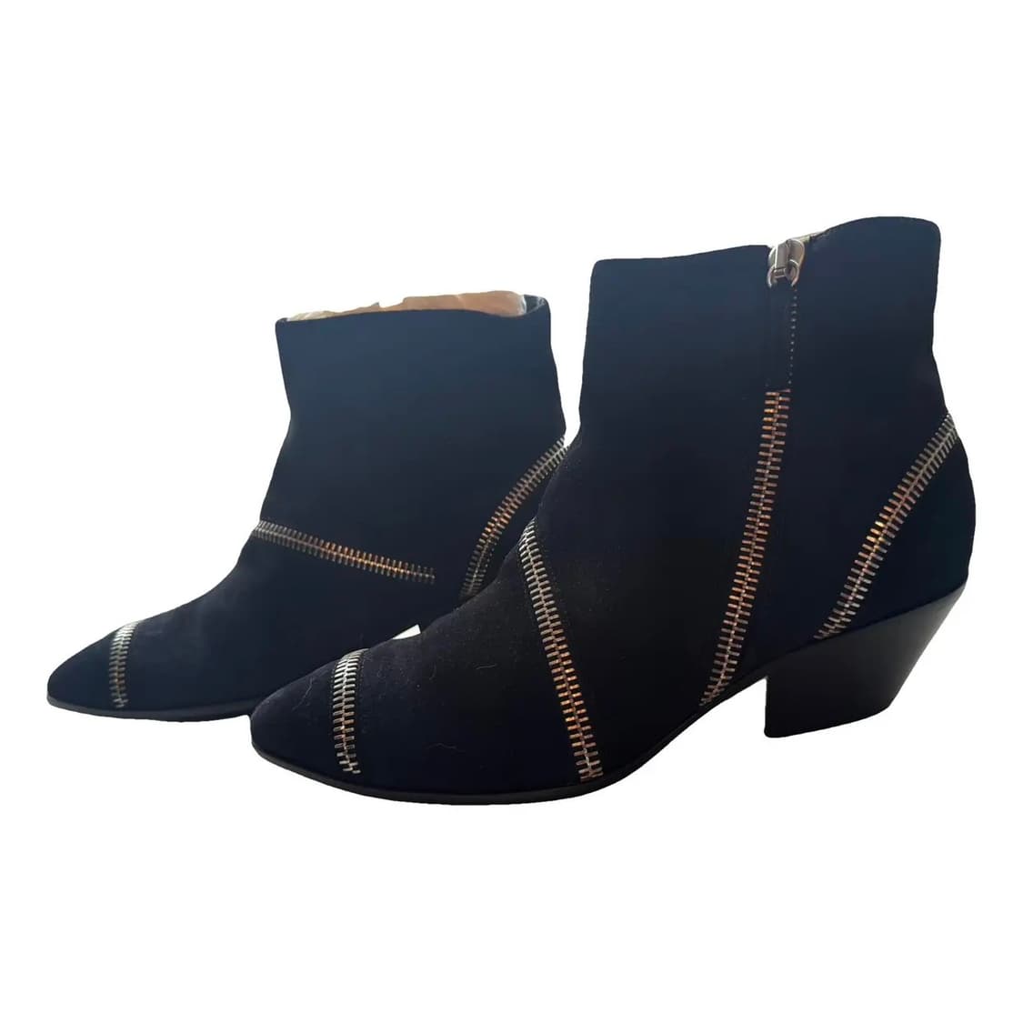 쥬세페자노티 지퍼 디테일 앵클부츠 힐 상품이미지2