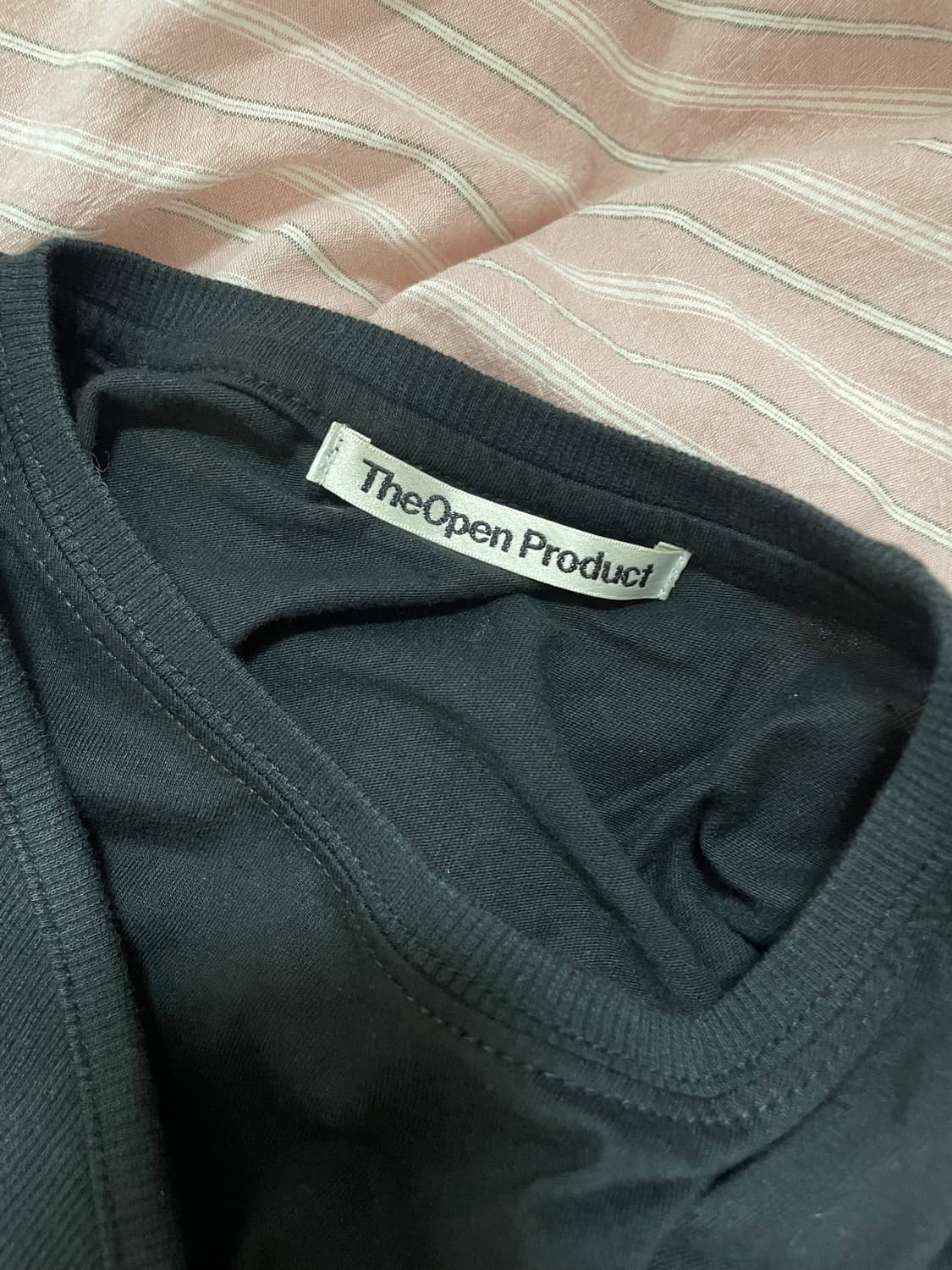 더오픈프로덕트 Traning baby tee 블랙 2사이즈 상품이미지3