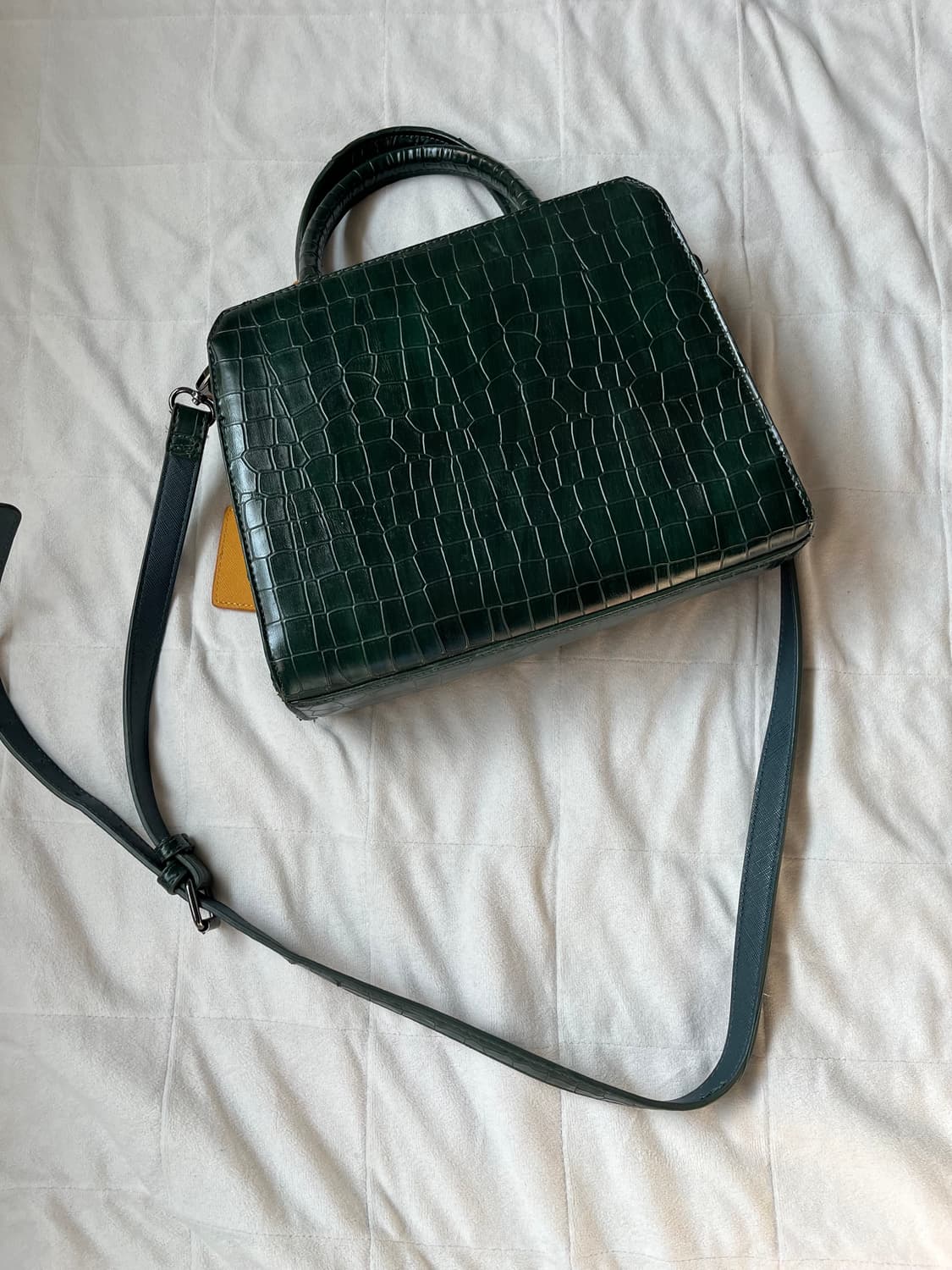 폴스부띠끄 런던 딥그린 크로코백 상품이미지2