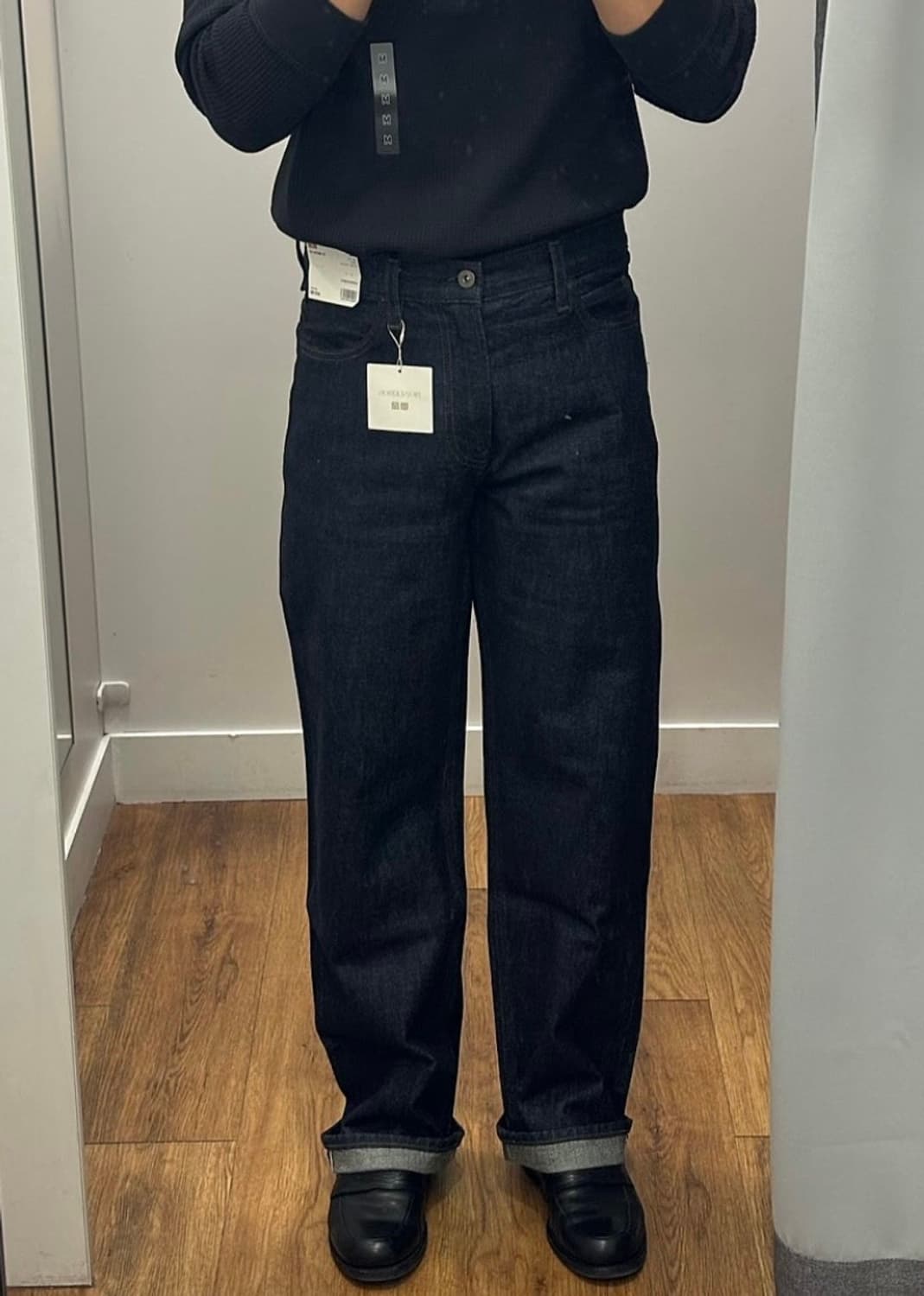 유니클로 x JW 앤더슨 스트레이트 진 블루  상품이미지2