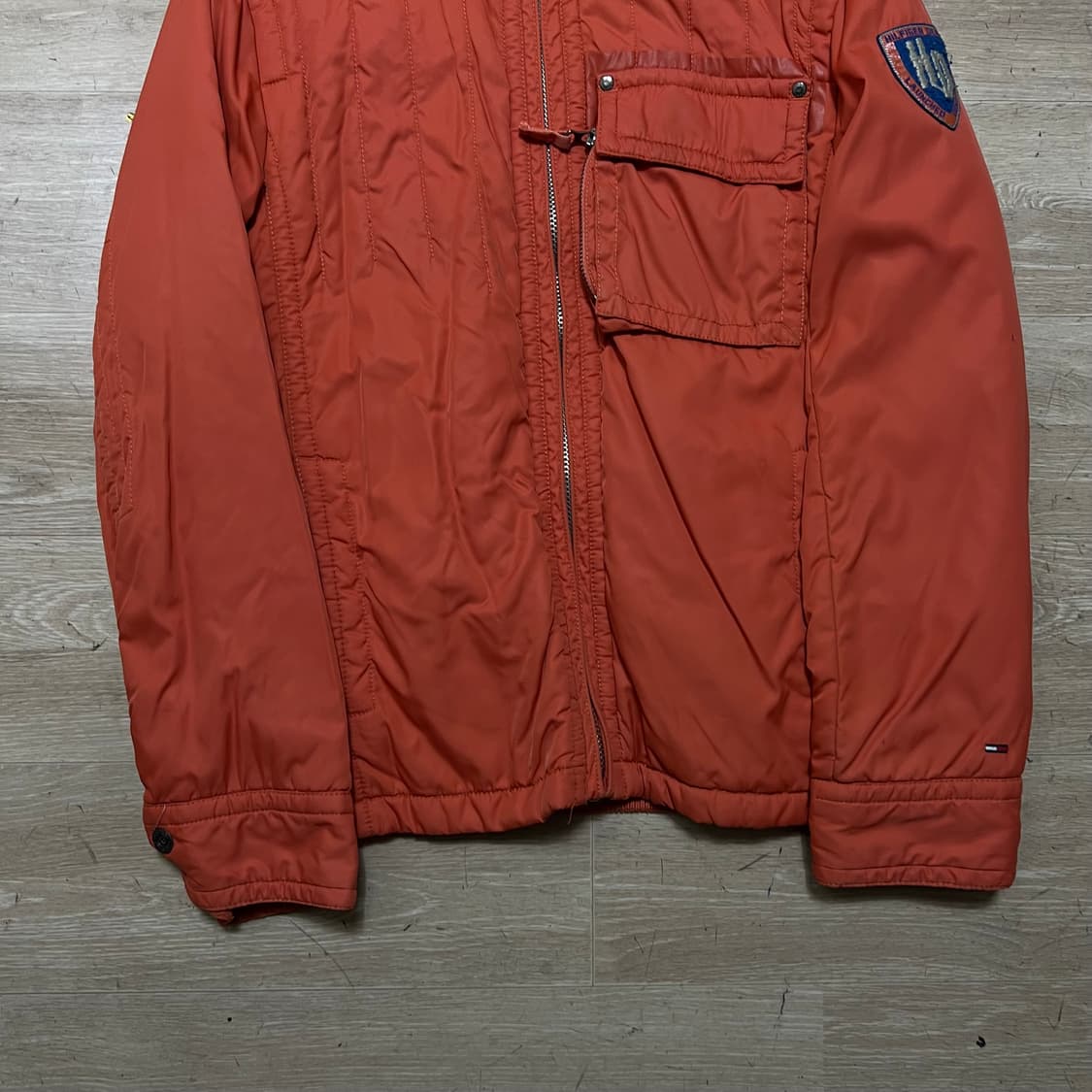 타미힐피거 남성 와펜 후드 경량패딩 점퍼 [오렌지] M/95 상품이미지3