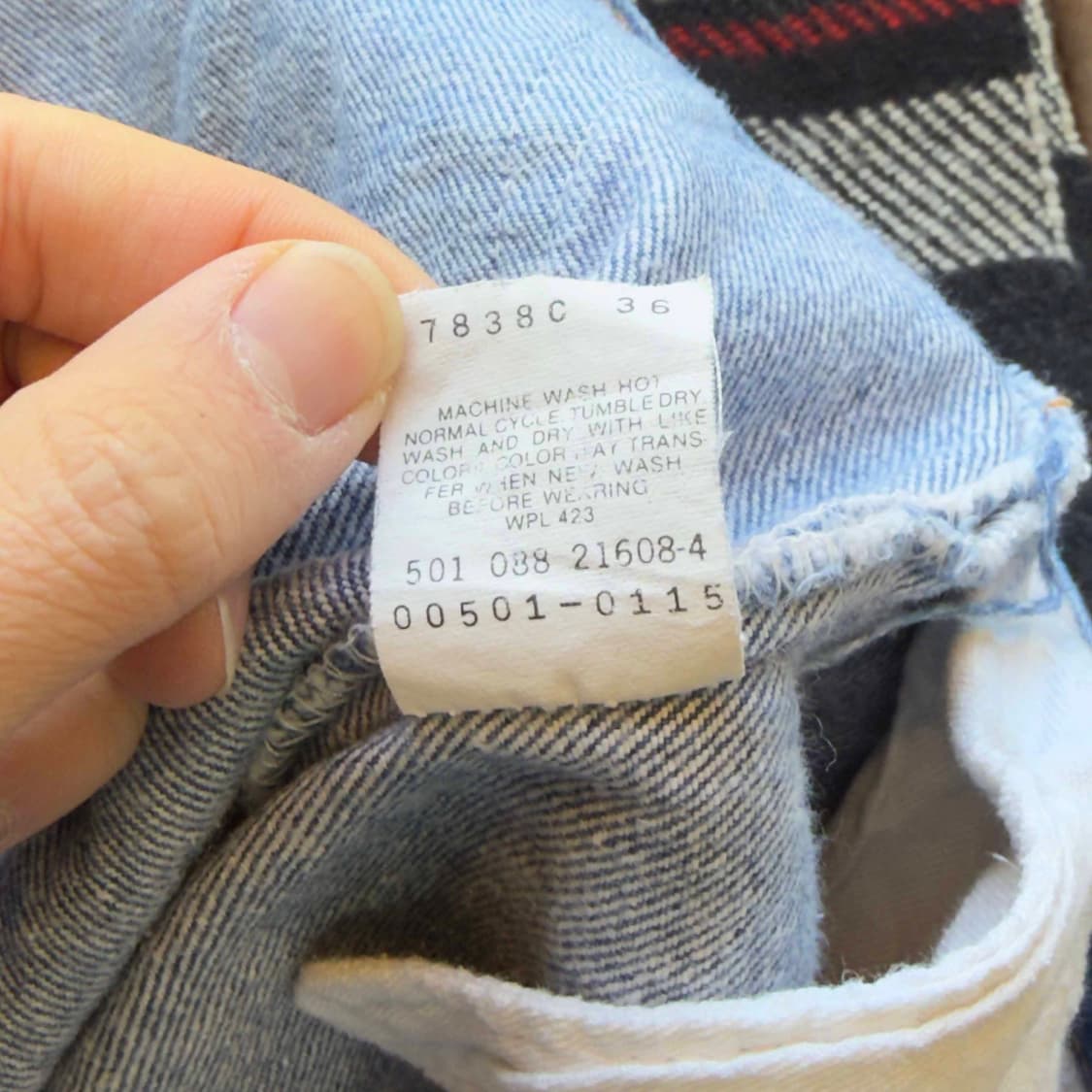 80s 리바이스 501 데님팬츠 W36 L30 상품이미지7