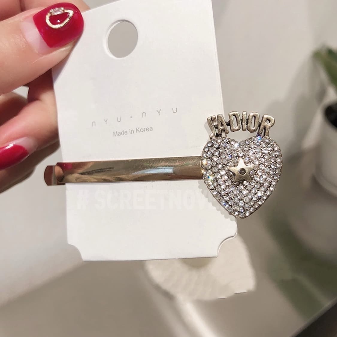 하트 골드 쟈디올 헤어핀 상품이미지6