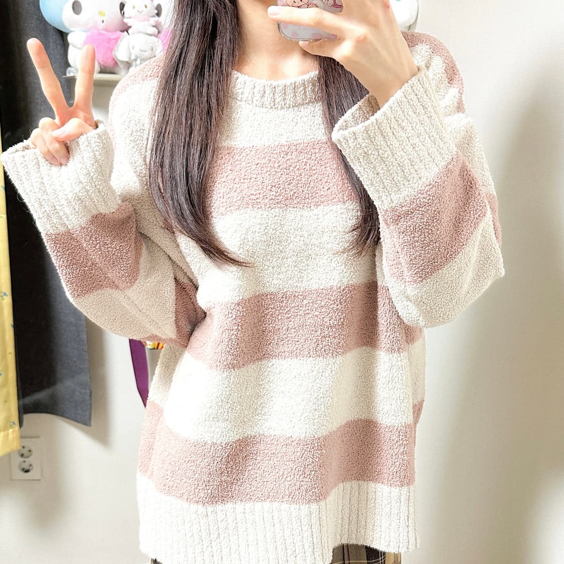 빈티지 딸기우유 핑크 티셔츠 히메갸루 로걀 라떼 헤이세이 히메카지 모리걸 상품이미지1