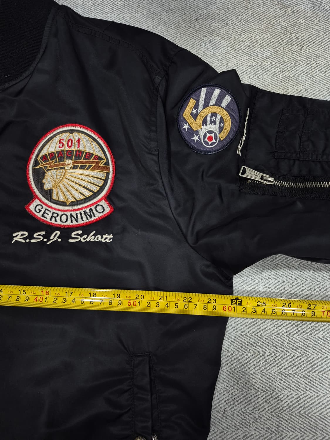 SCHOTT APACHE MA-1  항공자켓 붐버자켓 남성 100사이즈 상품이미지8