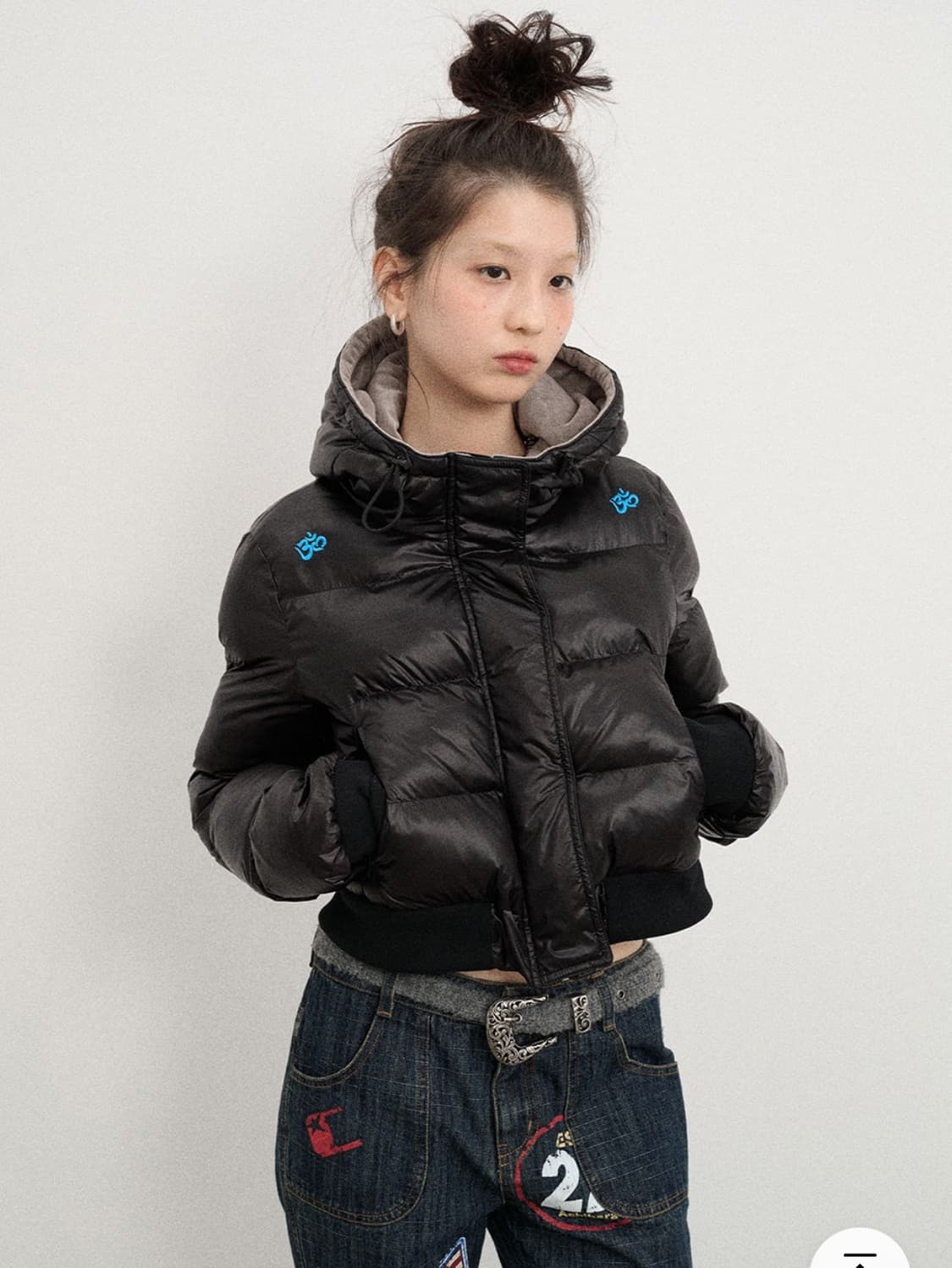 테스트메커니즘 아치하라 숏패딩 상품이미지1