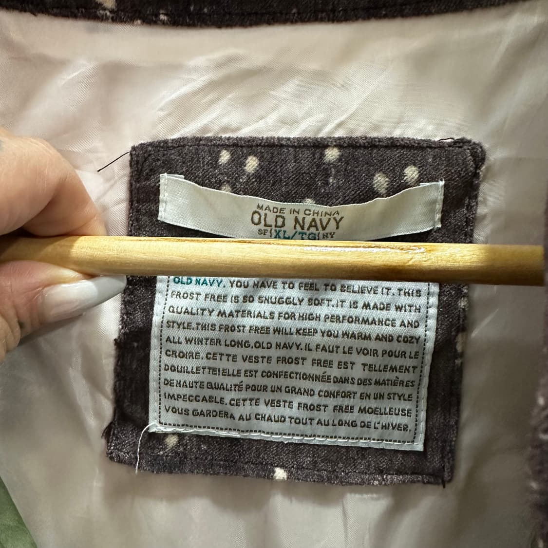 올드네이비 프로스트프리 푸퍼 다운 패딩 조끼M-L 상품이미지2