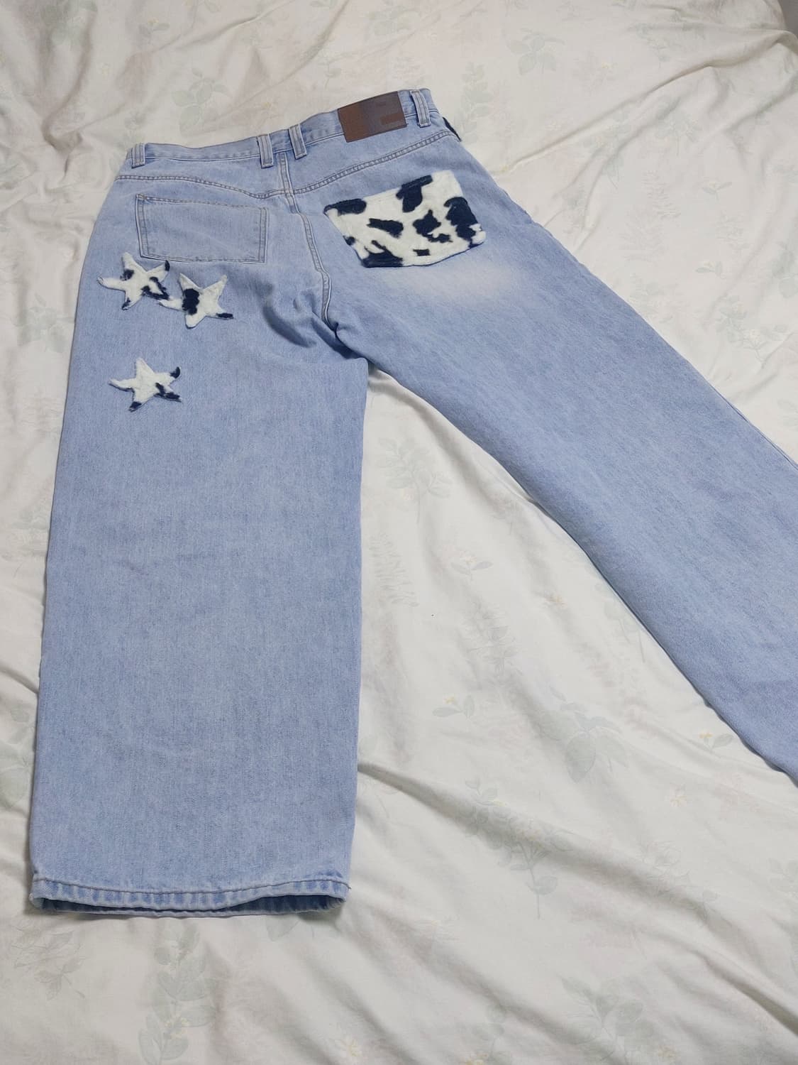 ERTR cow star Denim Pants Light Blue  상품이미지5