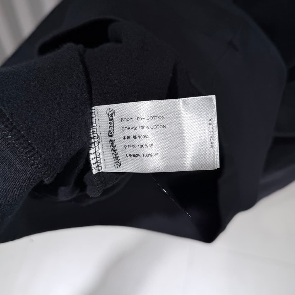 (A+/L) / 크롬하츠 마이애미 한정판 버티컬 로고 풀오버 후드 블랙 상품이미지8