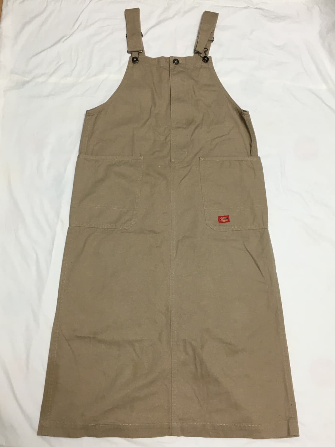 디키즈 Dickies 베이지 멜빵 치마 상품이미지1