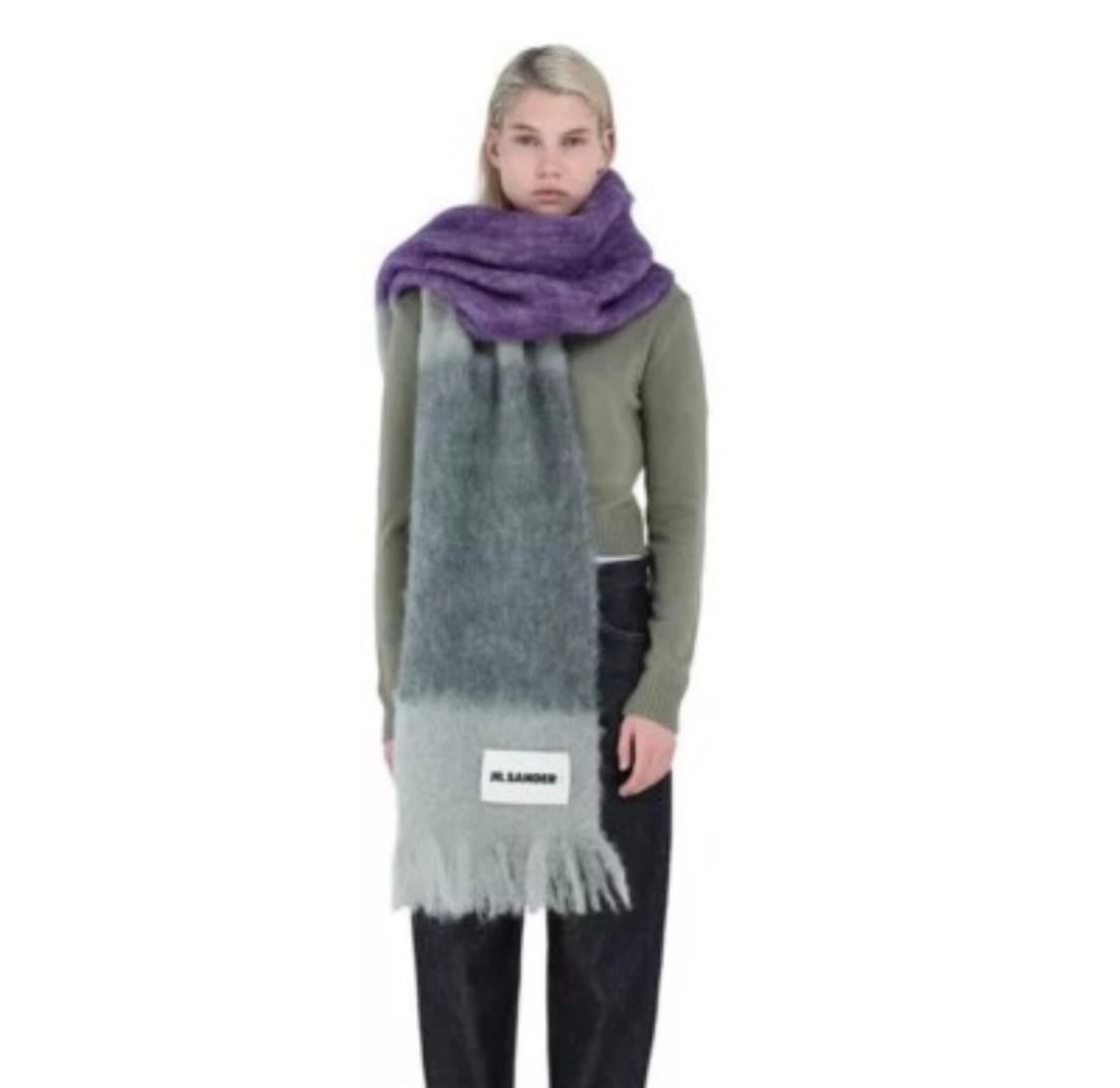 질샌더 모헤어 스카프 그레이 상품이미지1