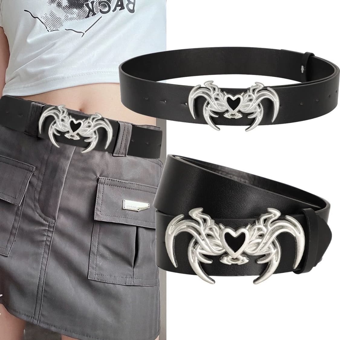 스터드 래더 벨트 상품이미지6