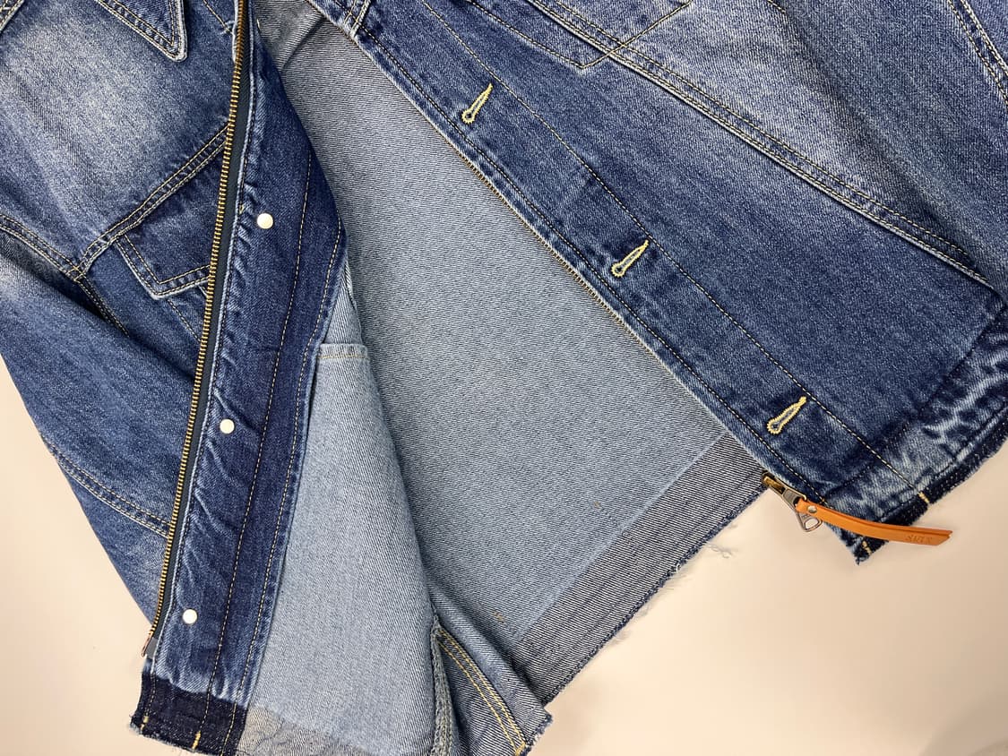 세터 가봉 워시드 데님 트러커 자켓 미디움 블루 상품이미지4
