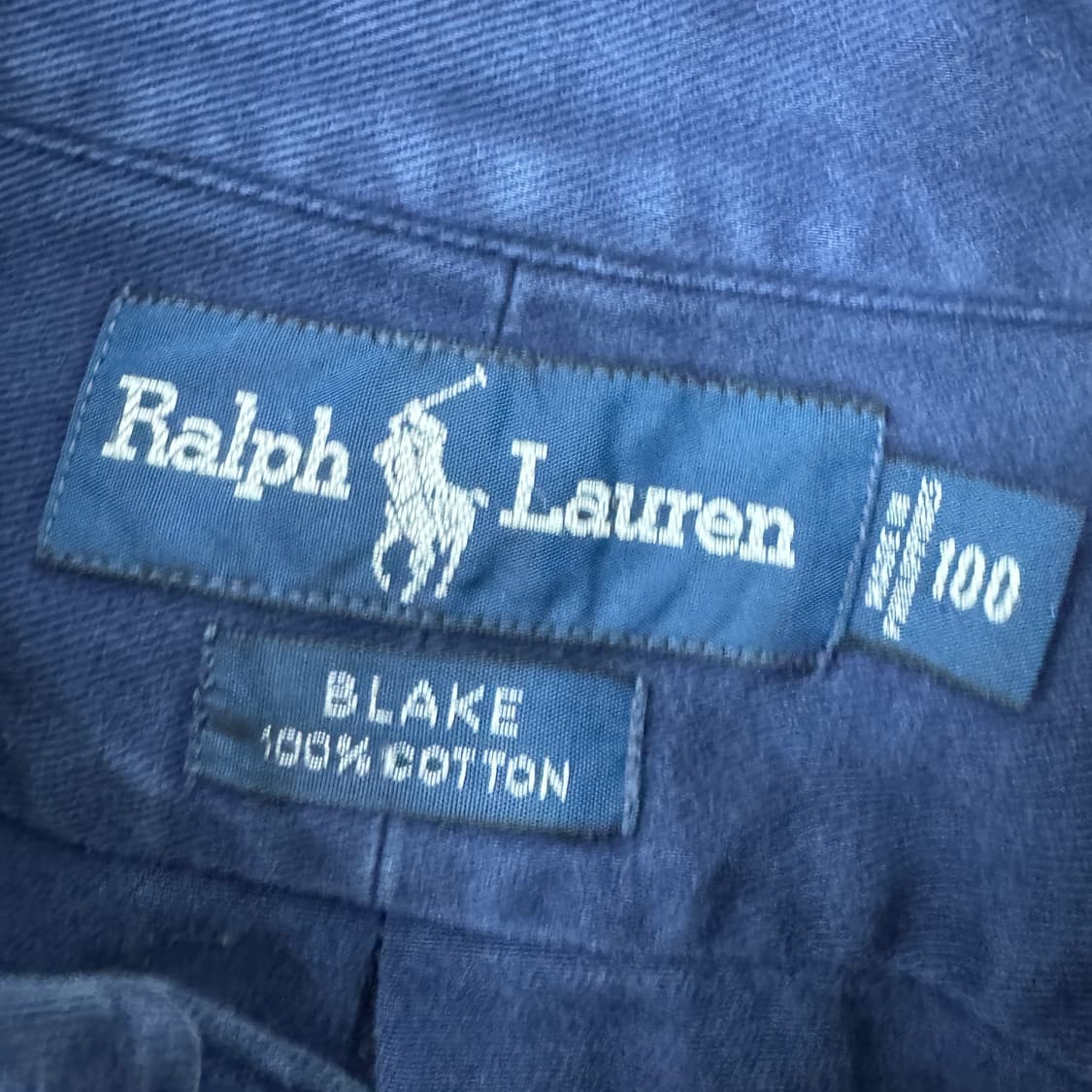 100(XL) 폴로 랄프로렌 BLAKE 네이비 남방 셔츠  상품이미지5