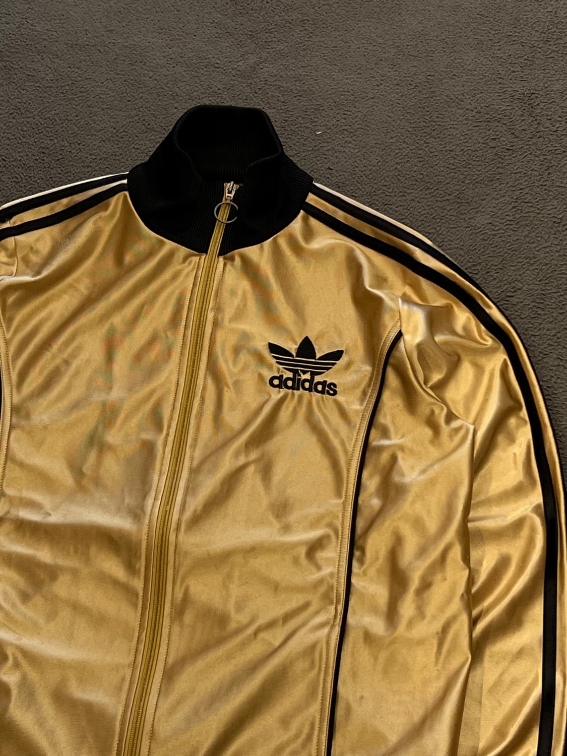 아디다스 빈티지 빅로고 유로파 대장 골드 져지 처분  상품이미지2