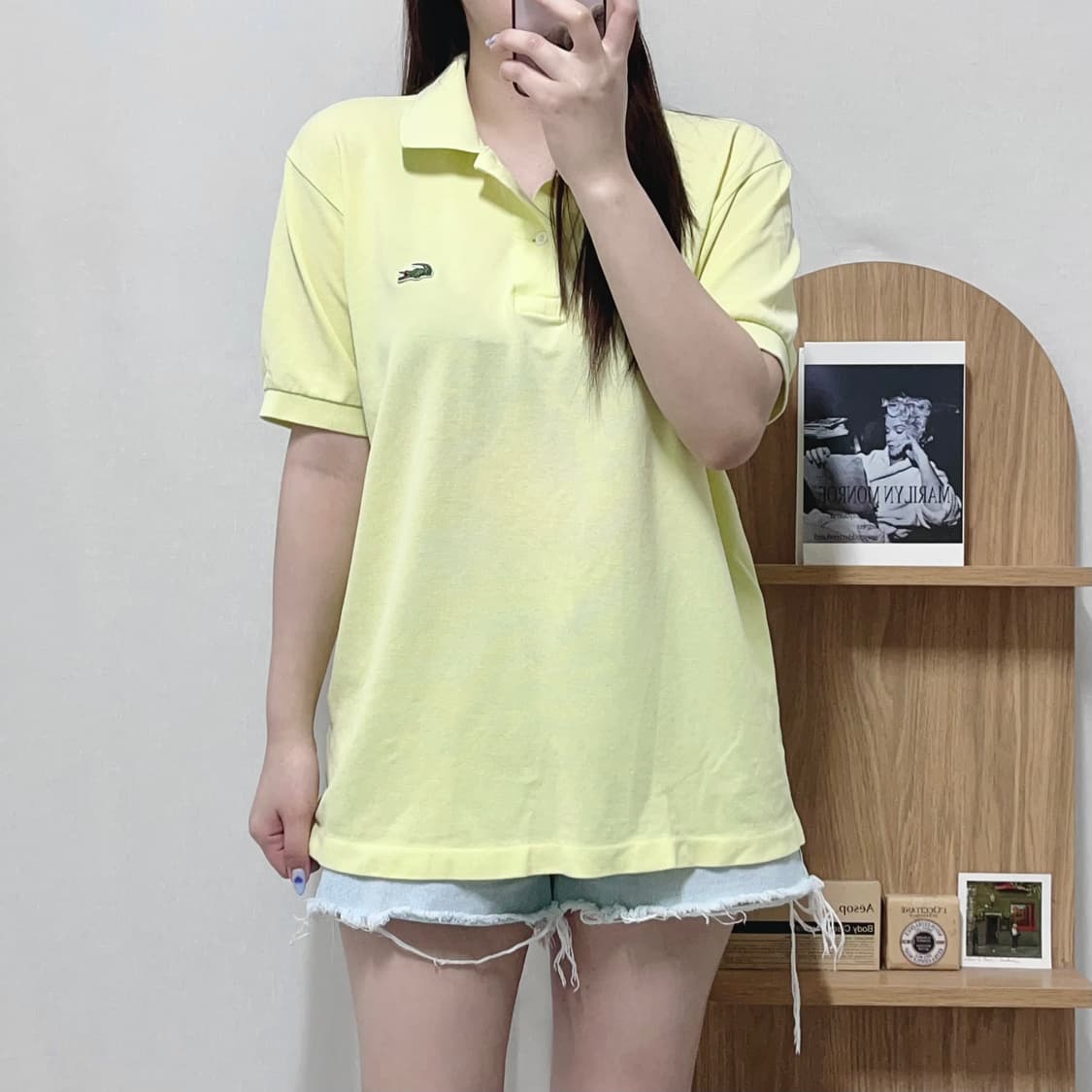 [정품] 라코스테 레몬크림 카라 반팔티 [ 105 ] 상품이미지2