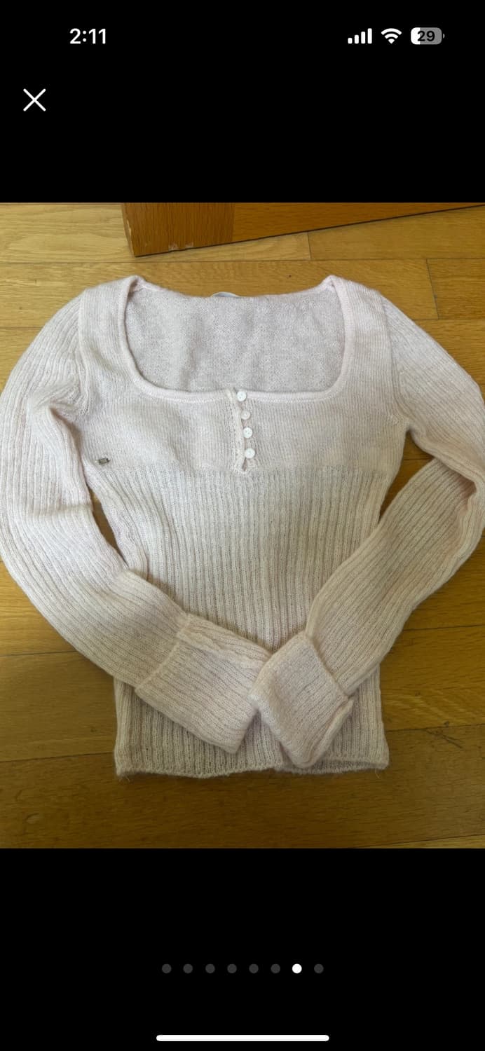 페일제이드 헤어리 릴리 니트 핑크 상품이미지5