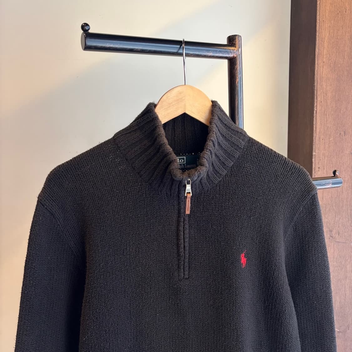 16116 - 폴로 랄프로렌 블랙 반집업 니트 상품이미지1