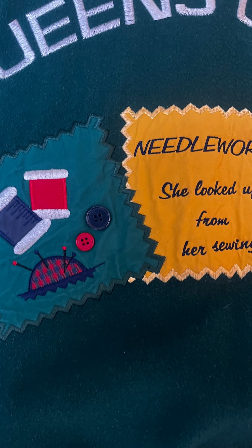 일본 빈티지 퀸즈코트 바시티 상품이미지3