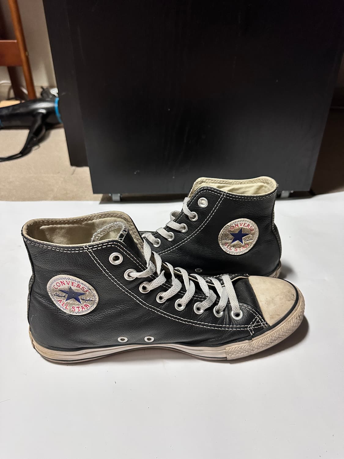 컨버스 척 테일러 레더 블랙 270 상품이미지4