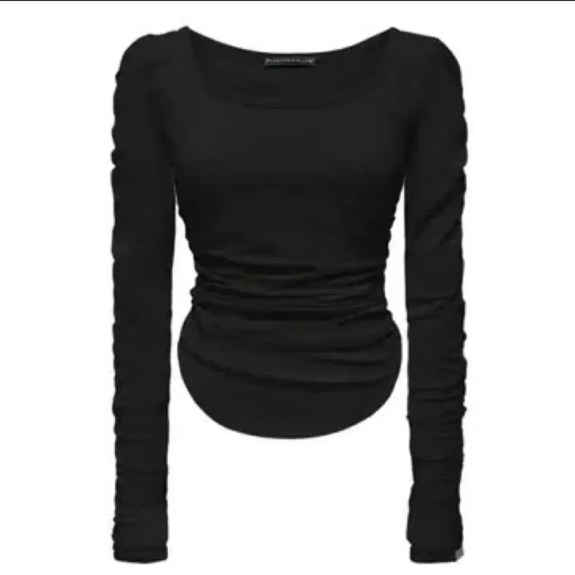 플리즈노팔로우 모모탑 블랙 상품이미지1