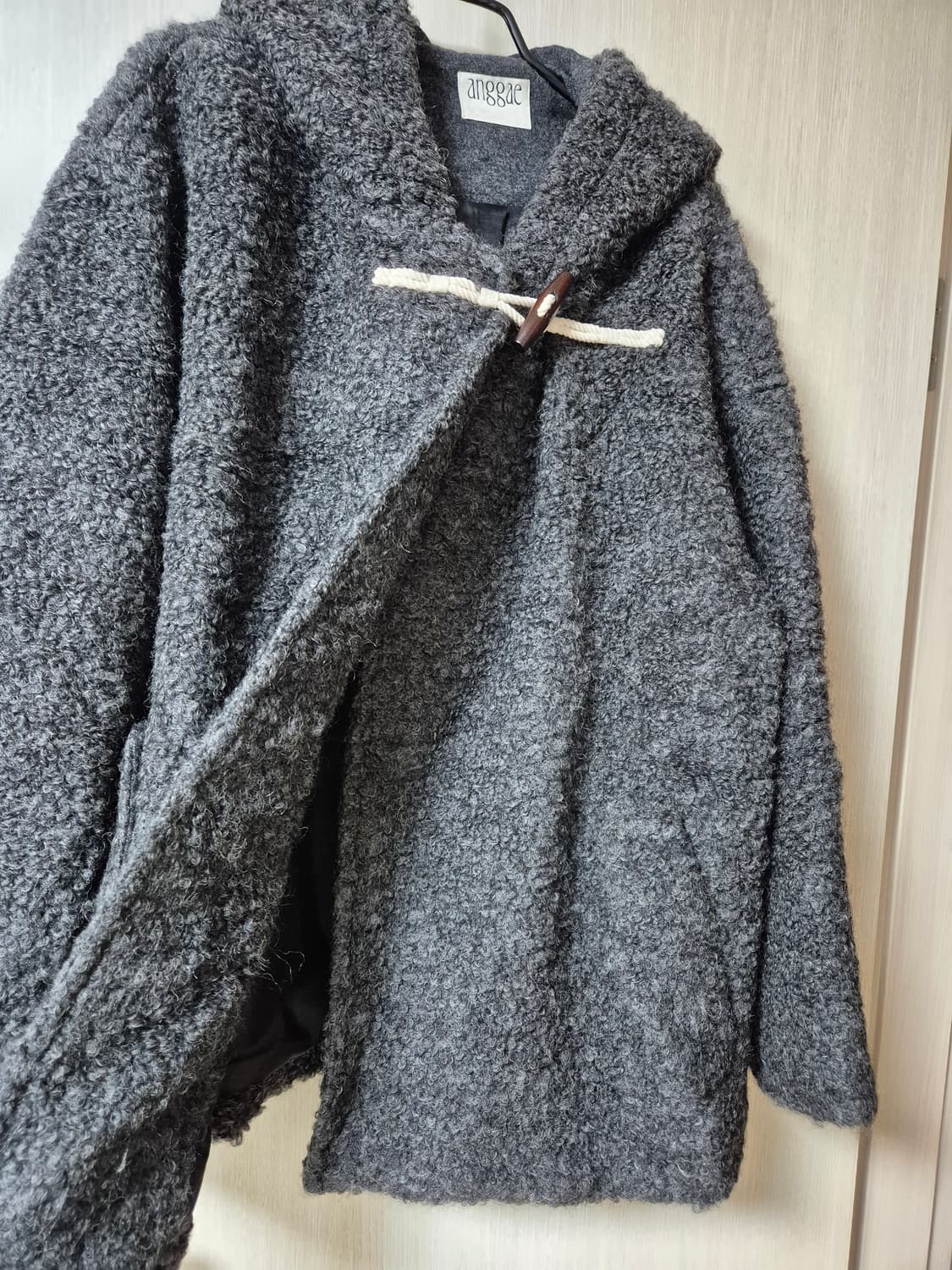 (24년) 앙개 퍼지 후드 아우터 부클자켓  anggae 상품이미지6