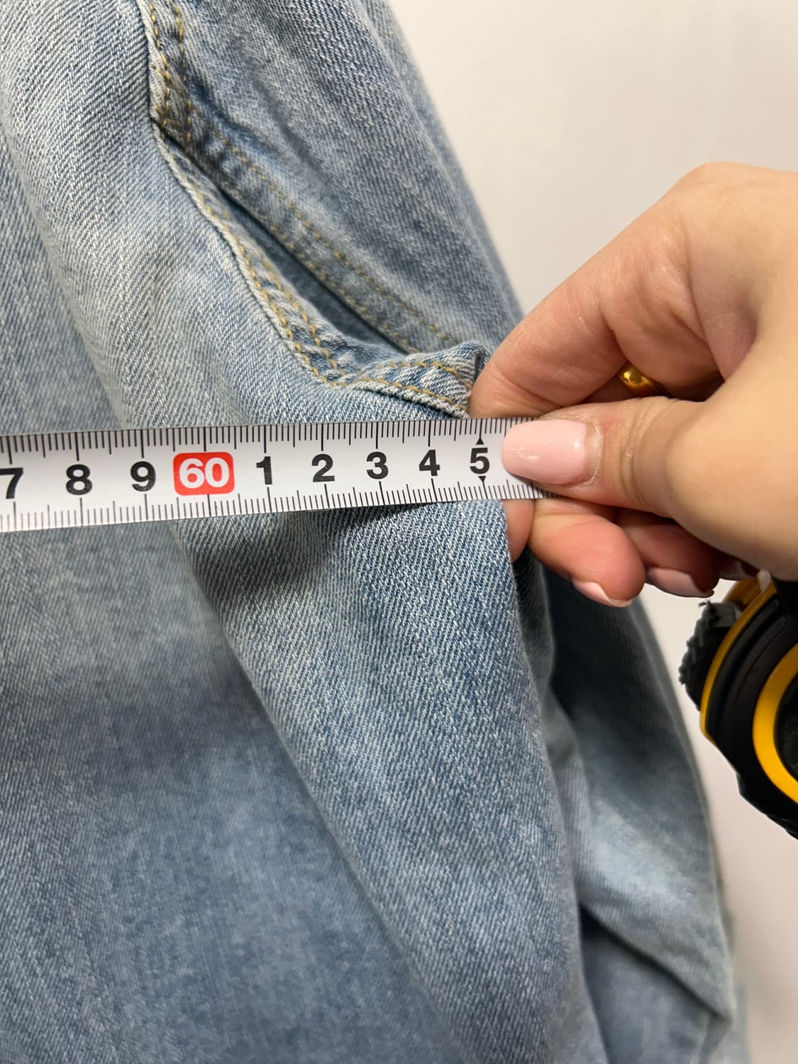 MLB 여성 데님 롱코트 S  상품이미지5