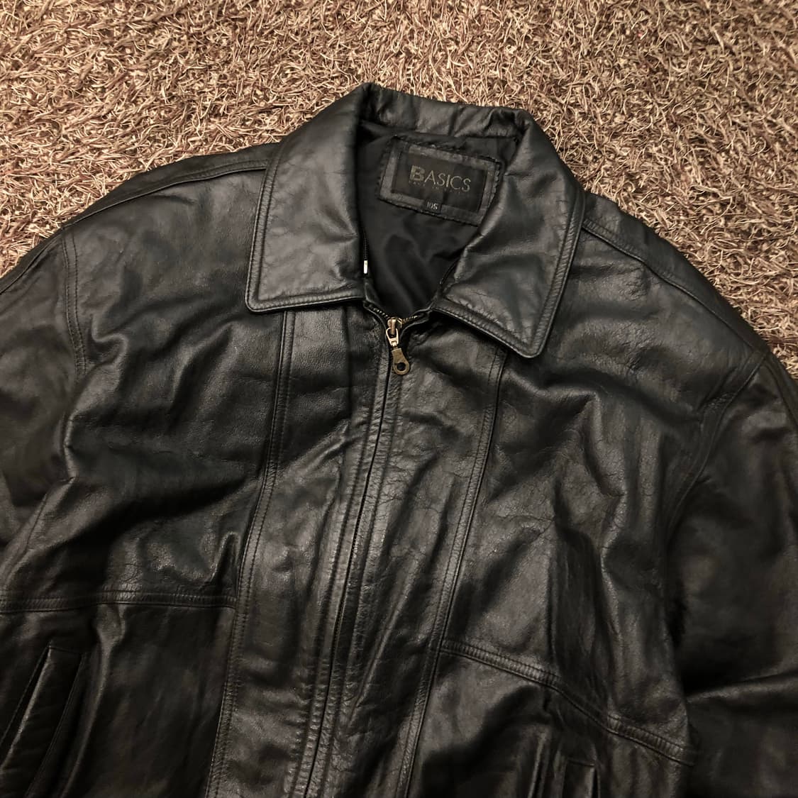 빈티지 소가죽 봄버 레더 가죽 자켓 상품이미지2