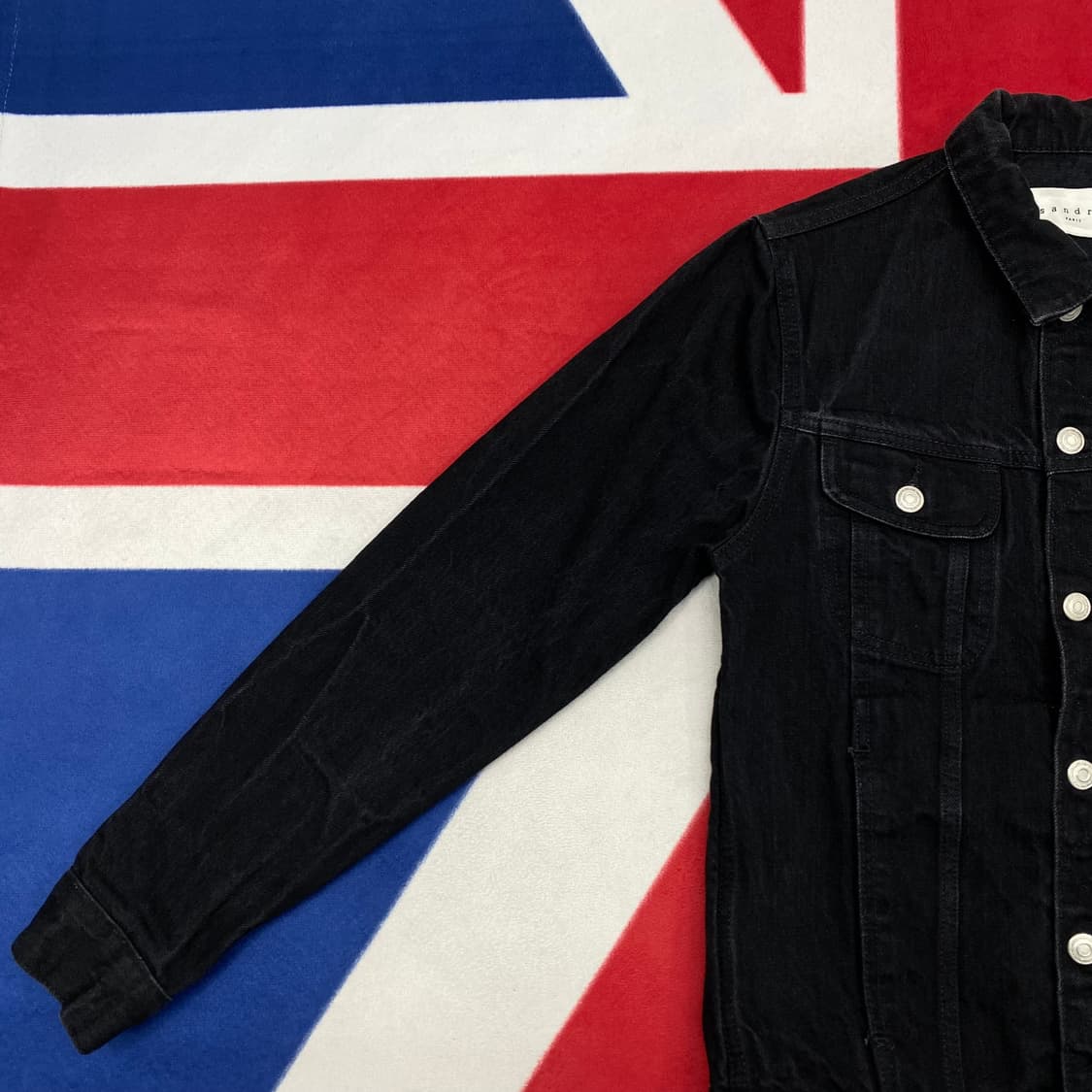 산드로 흑청데님 트러커자켓 M  상품이미지5