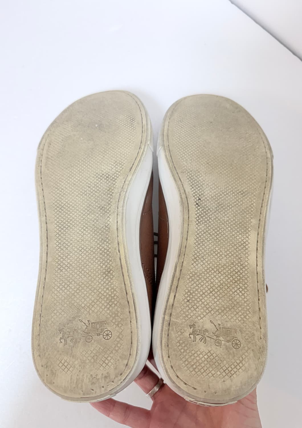 코치 COACH 가죽 스니커즈 브라운 280 상품이미지8