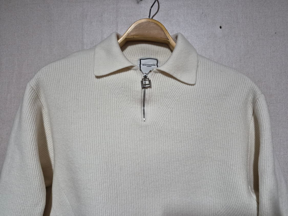 Wooyoungmi 우영미 화이트 니트 하프집업 (48) 상품이미지3