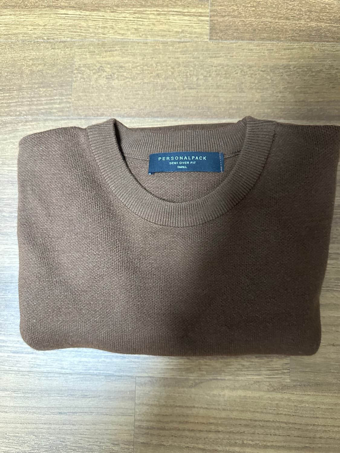 퍼스널팩 프리미엄 울 니트(세미오버) 브라운 상품이미지3