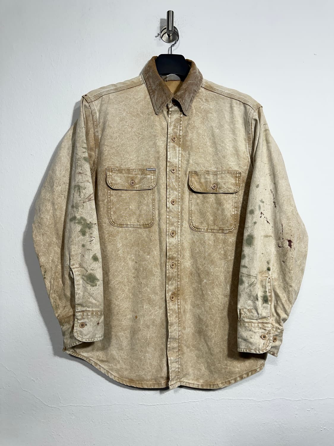 90s 칼하트 빈티지워싱 캔버스 셔츠 상품이미지1
