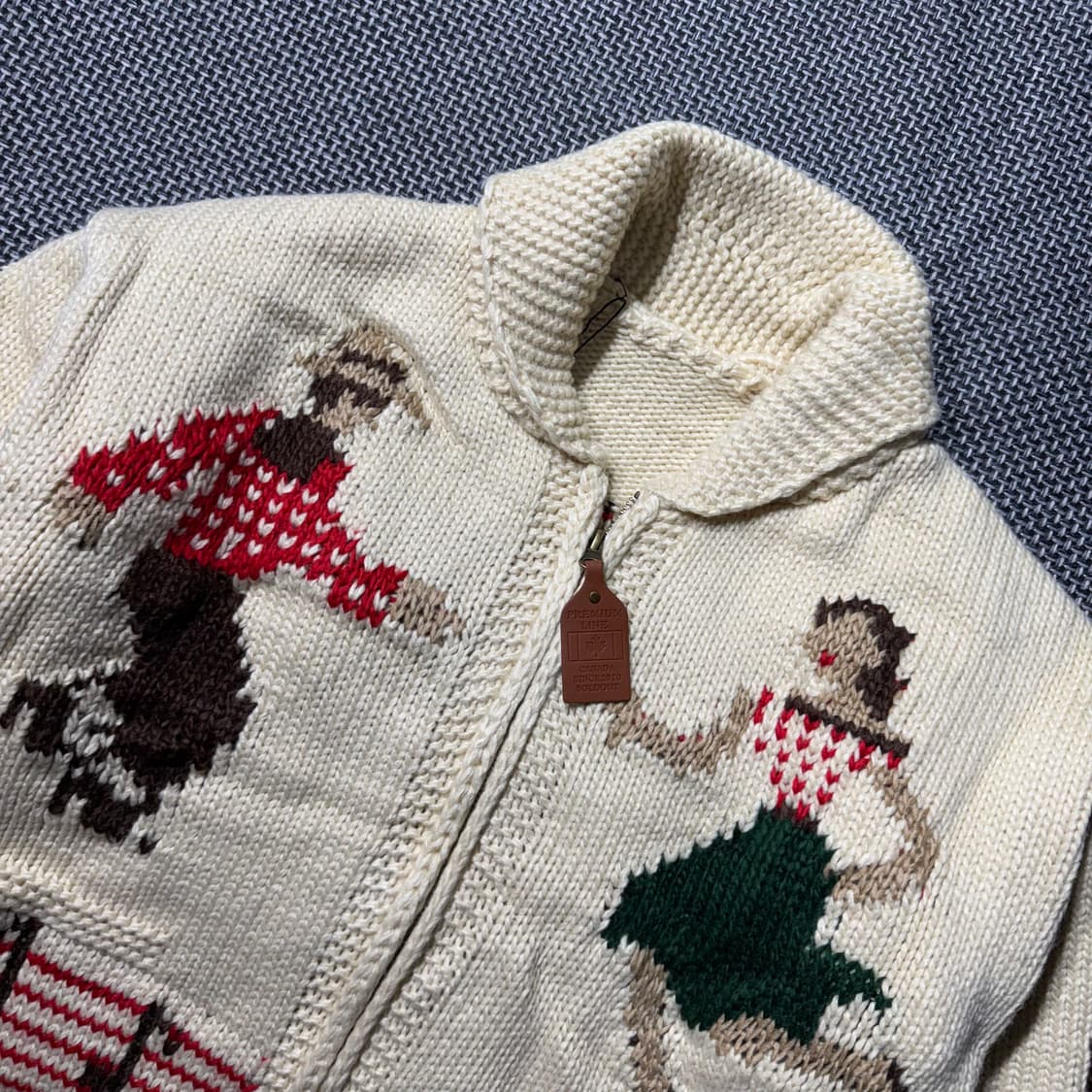 (새상품) 코위찬 니트 집업 상품이미지2