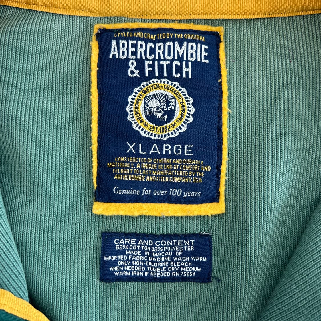 Abercrombie 아베크롬비 스펠아웃 그린 집업 상품이미지6