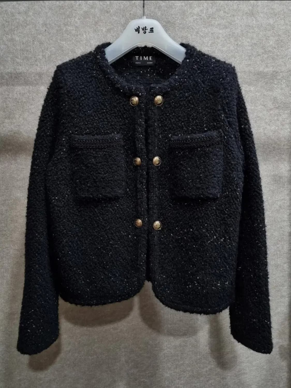 여성 free 타임 울 블렌드 칼라리스 자켓 상품이미지1