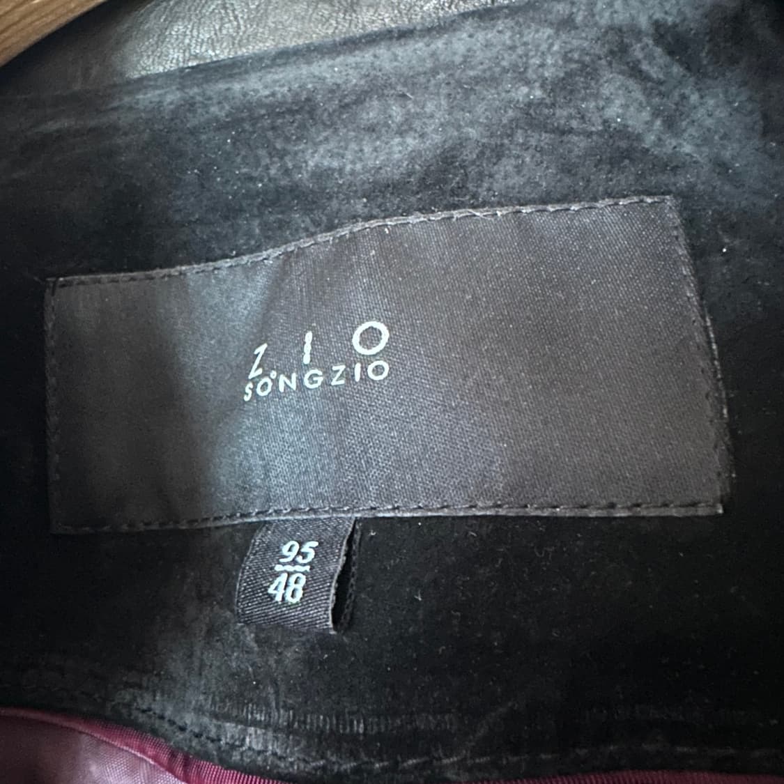 95 지오송지오 양가죽 돈피스웨이드 자켓 블랙 상품이미지3