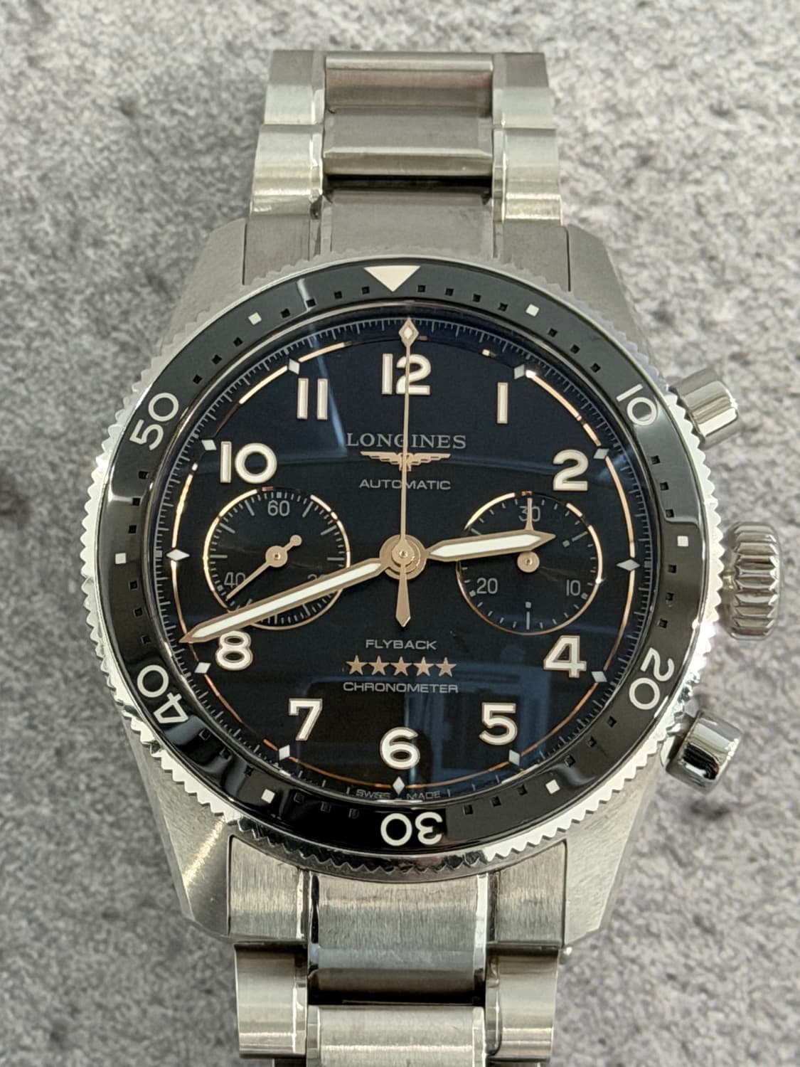 론진 스피릿 플라이백 L3.821.4 시계 판매 합니다. 상품이미지1