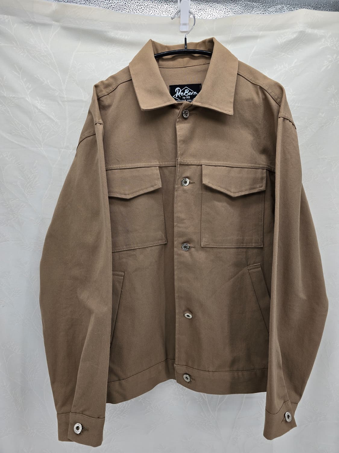 ReBorn 카키색 면 자켓 상품이미지1