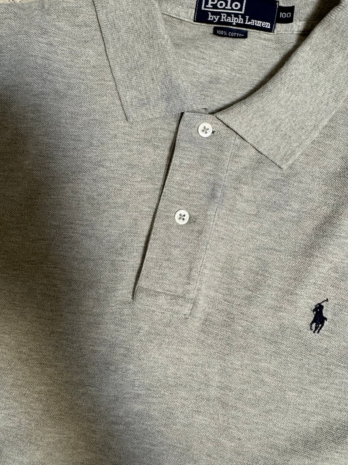 폴로 랄프로렌 그레이 카라 반팔티 100 상품이미지3