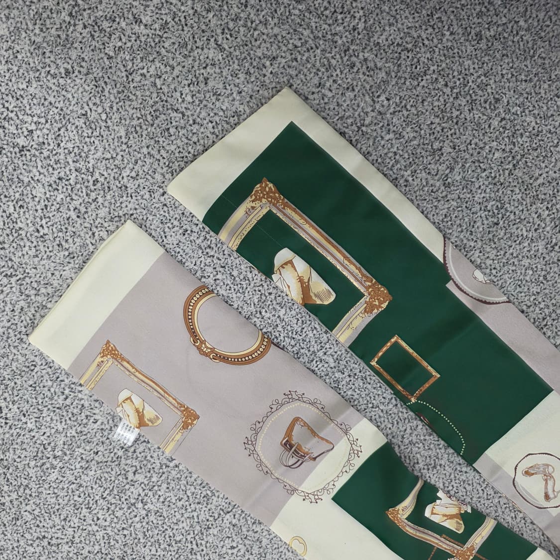 [F] 실크 배색 스카프 머플러 0203J 상품이미지4