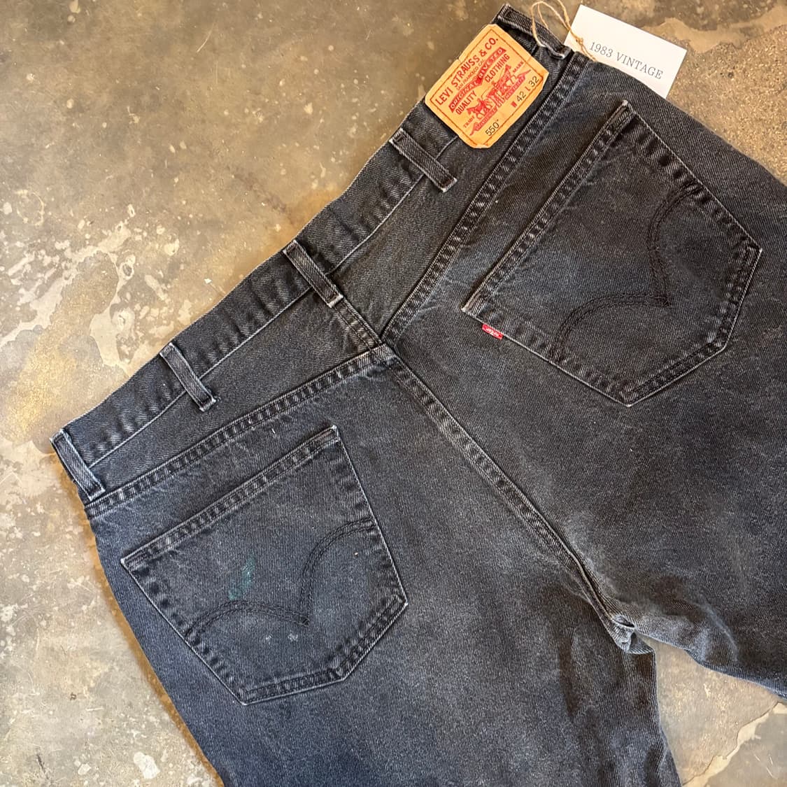 00년대 리바이스 550 릴렉스 핏 흑청 상품이미지9