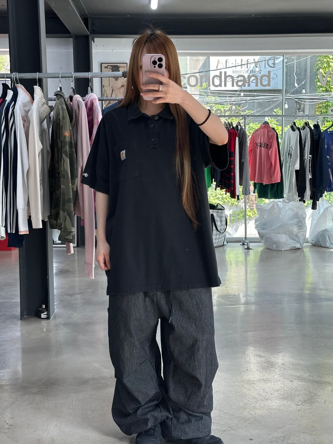 칼하트 포켓 버튼 Pk 반팔티 상품이미지3