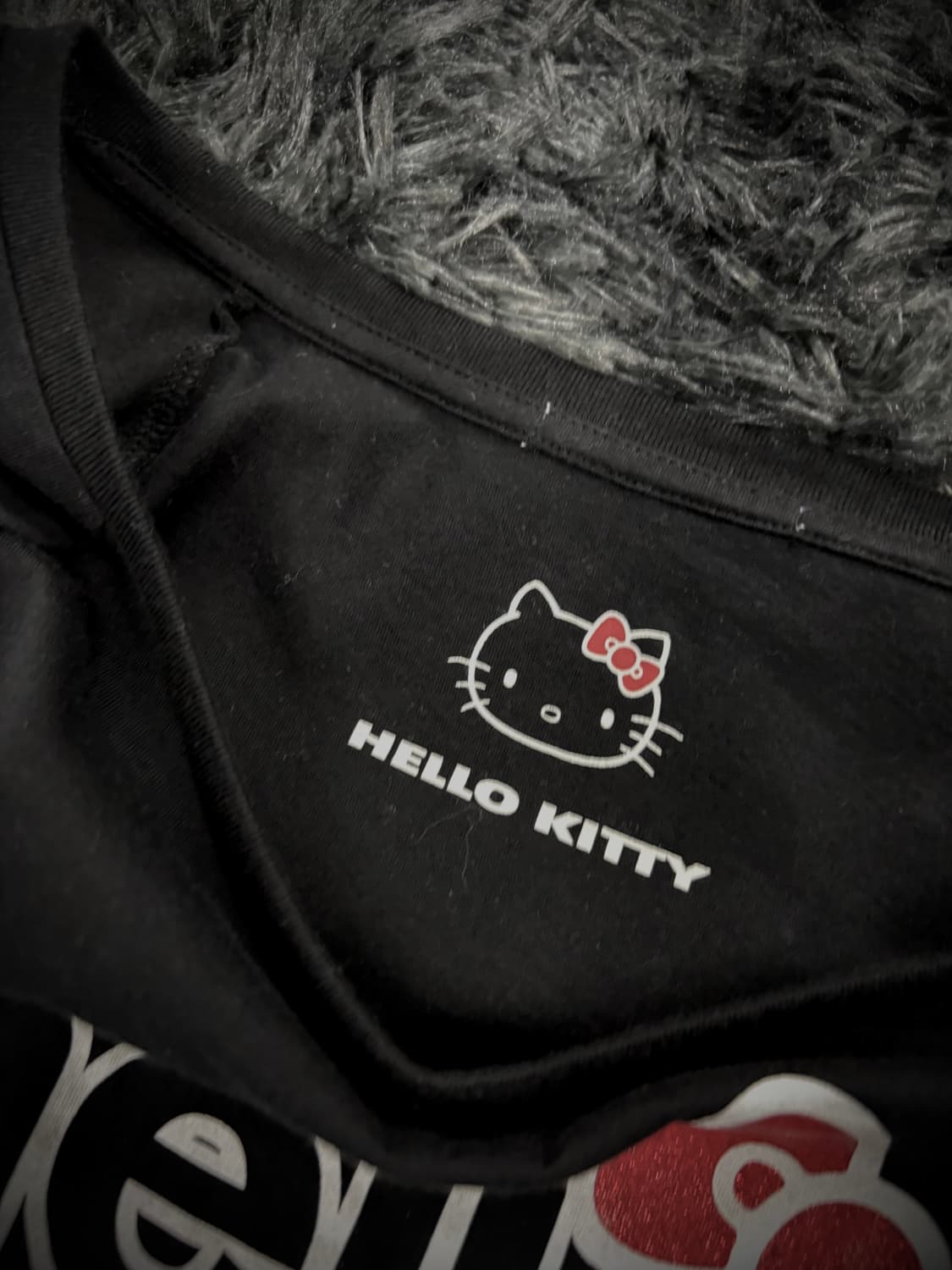 Hello Kitty 블랙 키티&조이 프린팅 반팔 티셔츠 상품이미지4