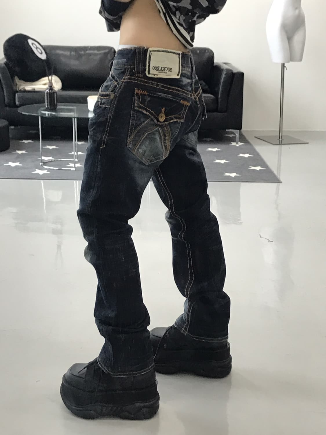 Buckaroo detail denim pants 상품이미지3
