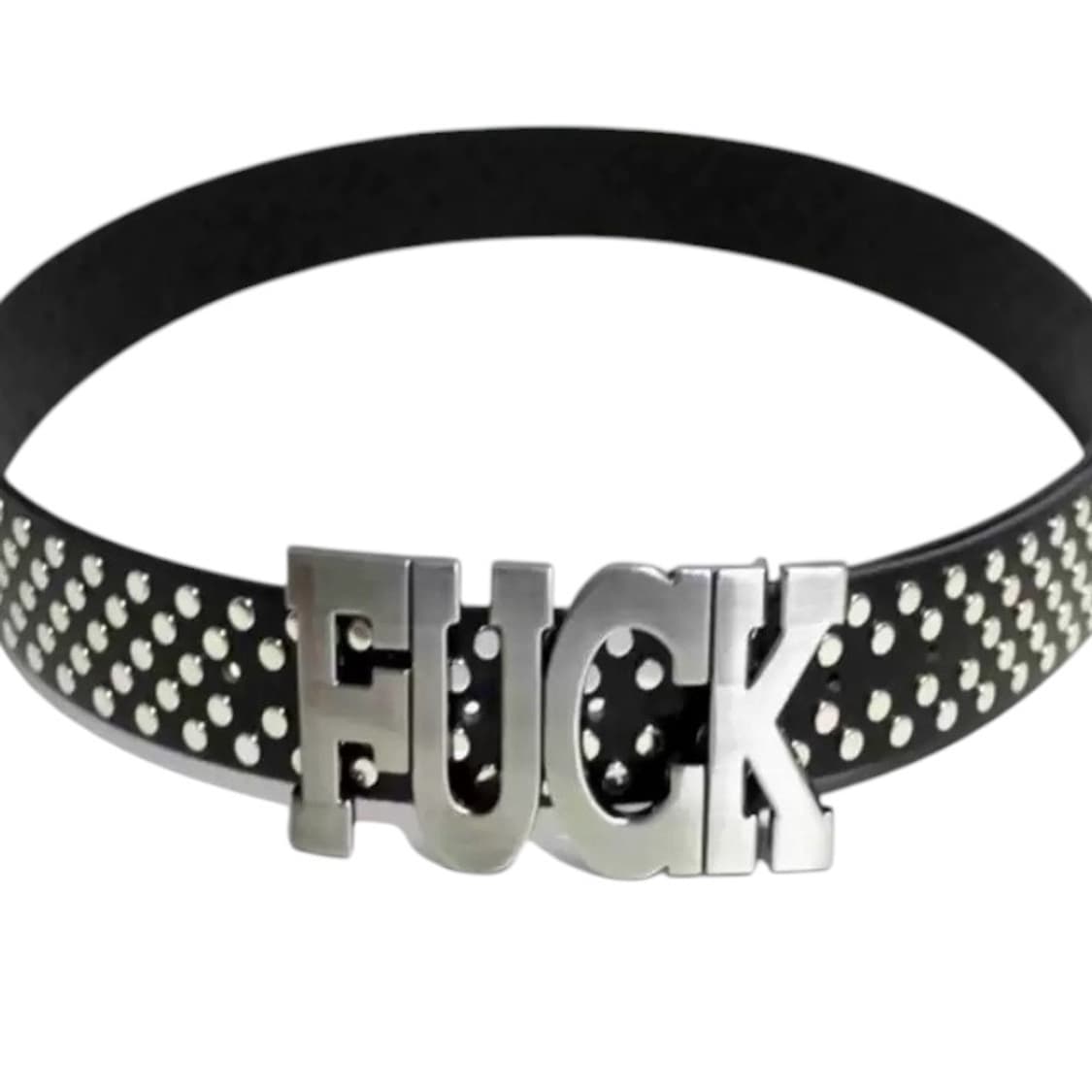 FUCK 하드코어 스터드 빅버클 벨트 상품이미지2