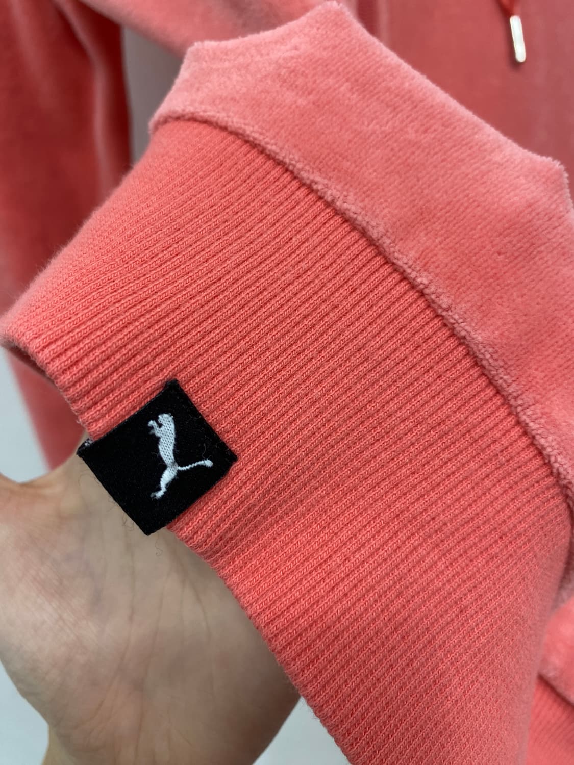 [PUMA] 퓨마 갸루 벨벳 코랄핑크 후드집업 셋업 상품이미지8
