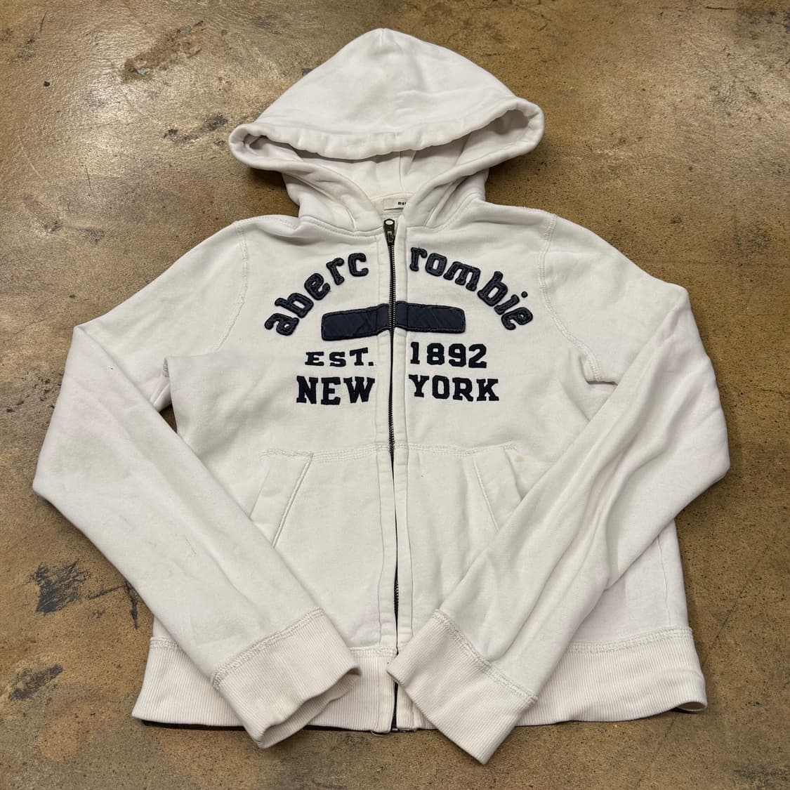 아베크롬비 화이트 후드집업 상품이미지2